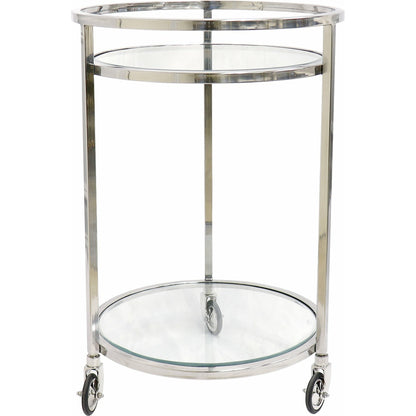 Blake Serving Table by Pasargad Home in stainless steel. Made from lucite, steel in a transitional style.