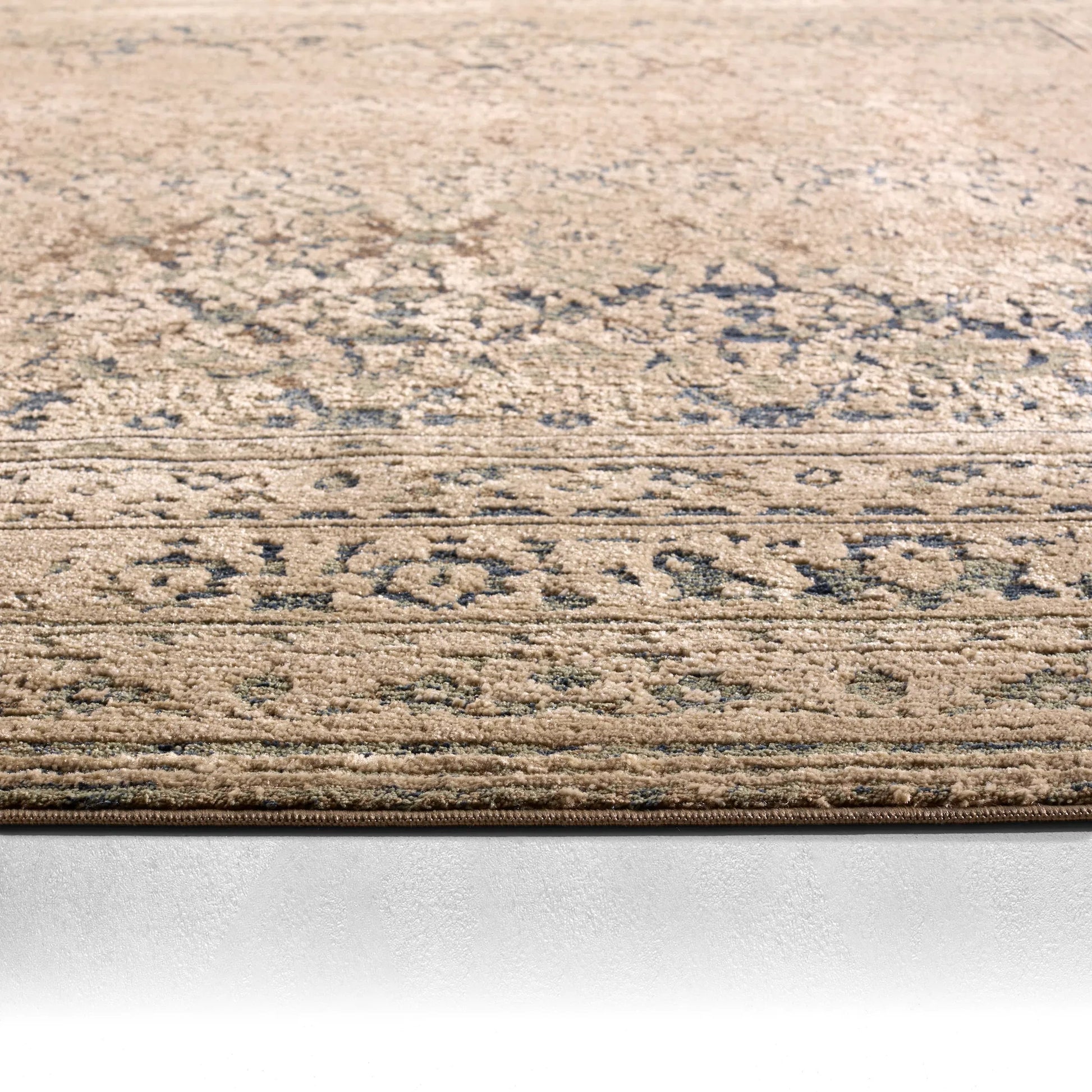 Patterned Silence PSE06 Rug by Jaipur Living in blue, gray. Made from 70% polypropylene 30% polyester in a unique style.