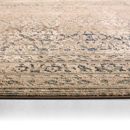 Patterned Silence PSE06 Rug by Jaipur Living in blue, gray. Made from 70% polypropylene 30% polyester in a unique style.