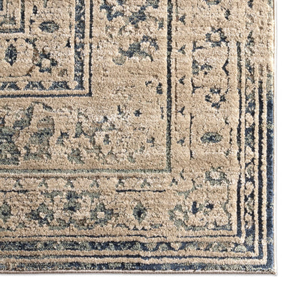 Patterned Silence PSE06 Rug by Jaipur Living in blue, gray. Made from 70% polypropylene 30% polyester in a unique style.