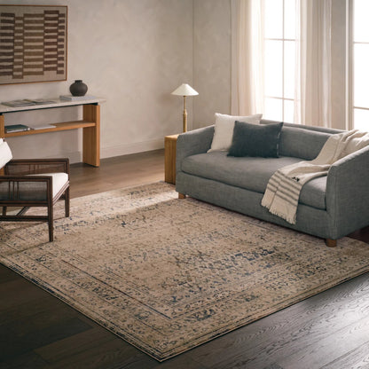Patterned Silence PSE06 Rug by Jaipur Living in blue, gray. Made from 70% polypropylene 30% polyester in a unique style.