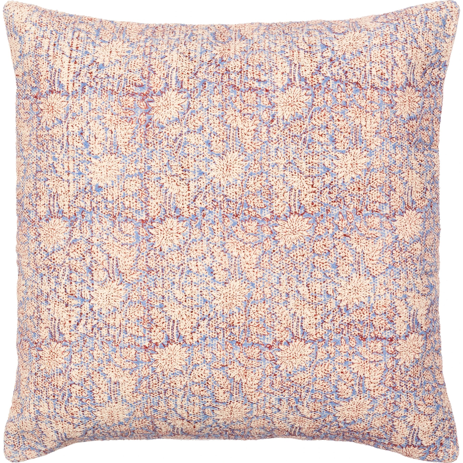 Prisha Pillow - 9497 by Livabliss in brick red, light beige. Made from 100% cotton in a unique style.