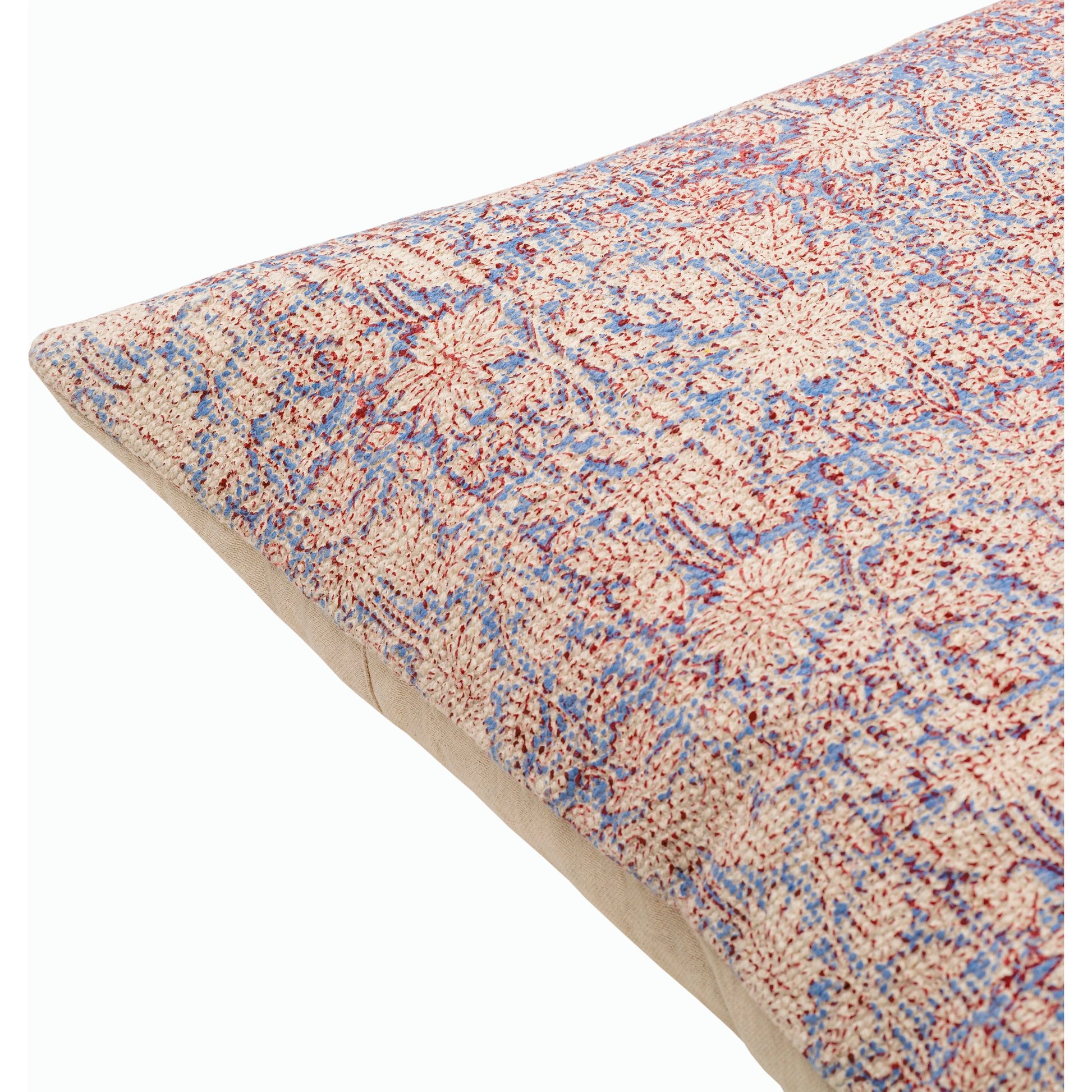 Prisha Pillow - 9497 by Livabliss in brick red, light beige. Made from 100% cotton in a unique style.