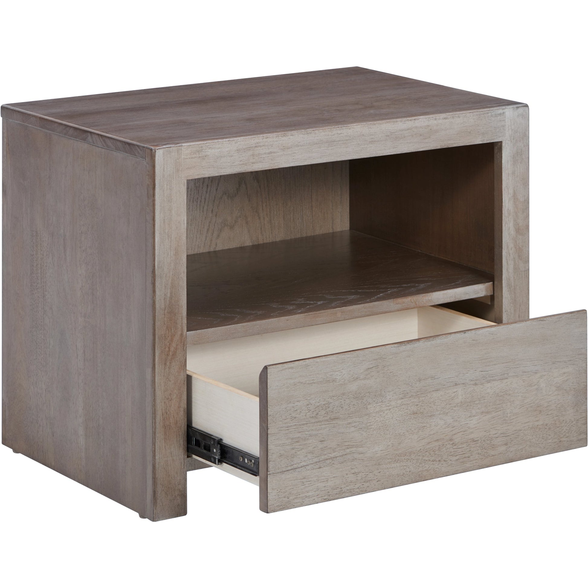Zest Nightstand by Zest in light oak. Made from mdf, partical board in a modern style.
