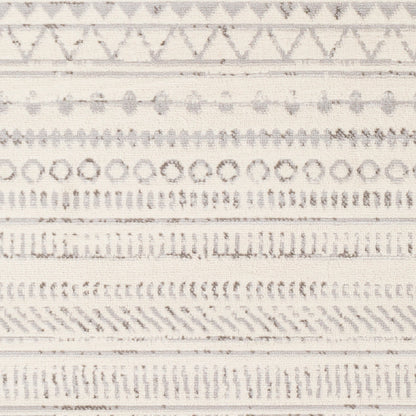 Pisa Rug - 24538 by Livabliss in medium gray, charcoal, off-white, light slate. Made from face: 100% polypropylene, warp: 100% polypropylene in a unique style.