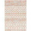 Light Gray, Charcoal, Medium Gray, Burnt Orange / 7'10" x 10'