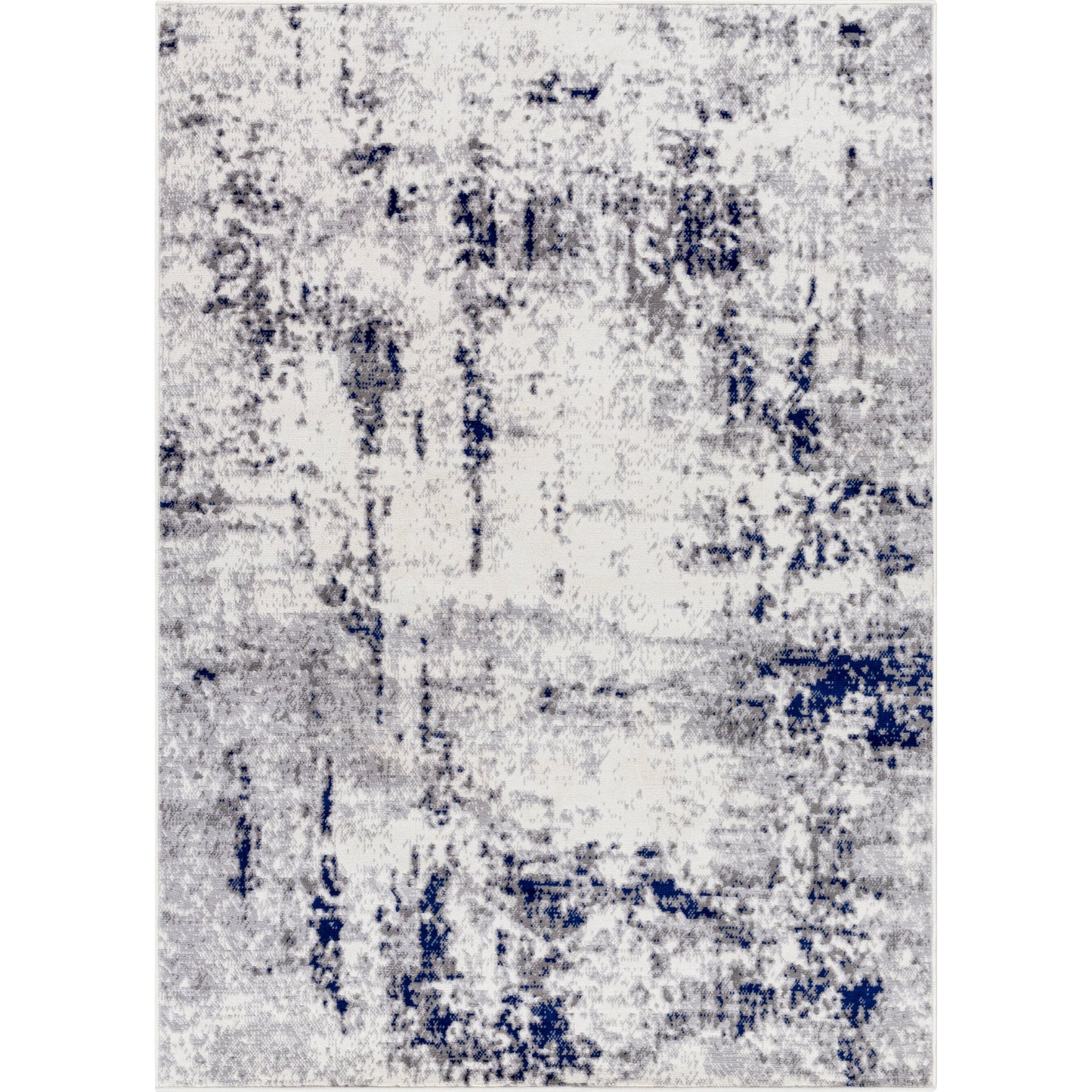 001 SI-2045252,SI-2045253,SI-2045254 | Primary Silo | Pisa Rug - 14634 by Livabliss in light gray, medium gray, charcoal, dark blue. Made from face: 100% polypropylene, warp: 100% polypropylene in a unique style.