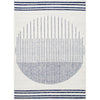 Light Gray, Dark Blue, Medium Gray, Charcoal / 5' x 7'