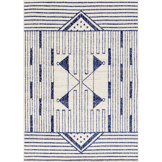 Pisa Rug - 11988 by Livabliss in light gray, dark blue, charcoal, medium gray. Made from face: 100% polypropylene, warp: 100% polypropylene in a unique style.