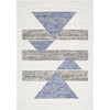 Light Gray, Charcoal, Medium Gray, Dark Blue, Black / 7'10" x 10'