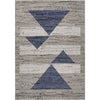 Charcoal, Medium Gray, Black, Dark Blue, Light Gray / 6'7" x 9'