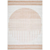 Light Gray, Rust, Light Brown, Gray / 5' x 7'