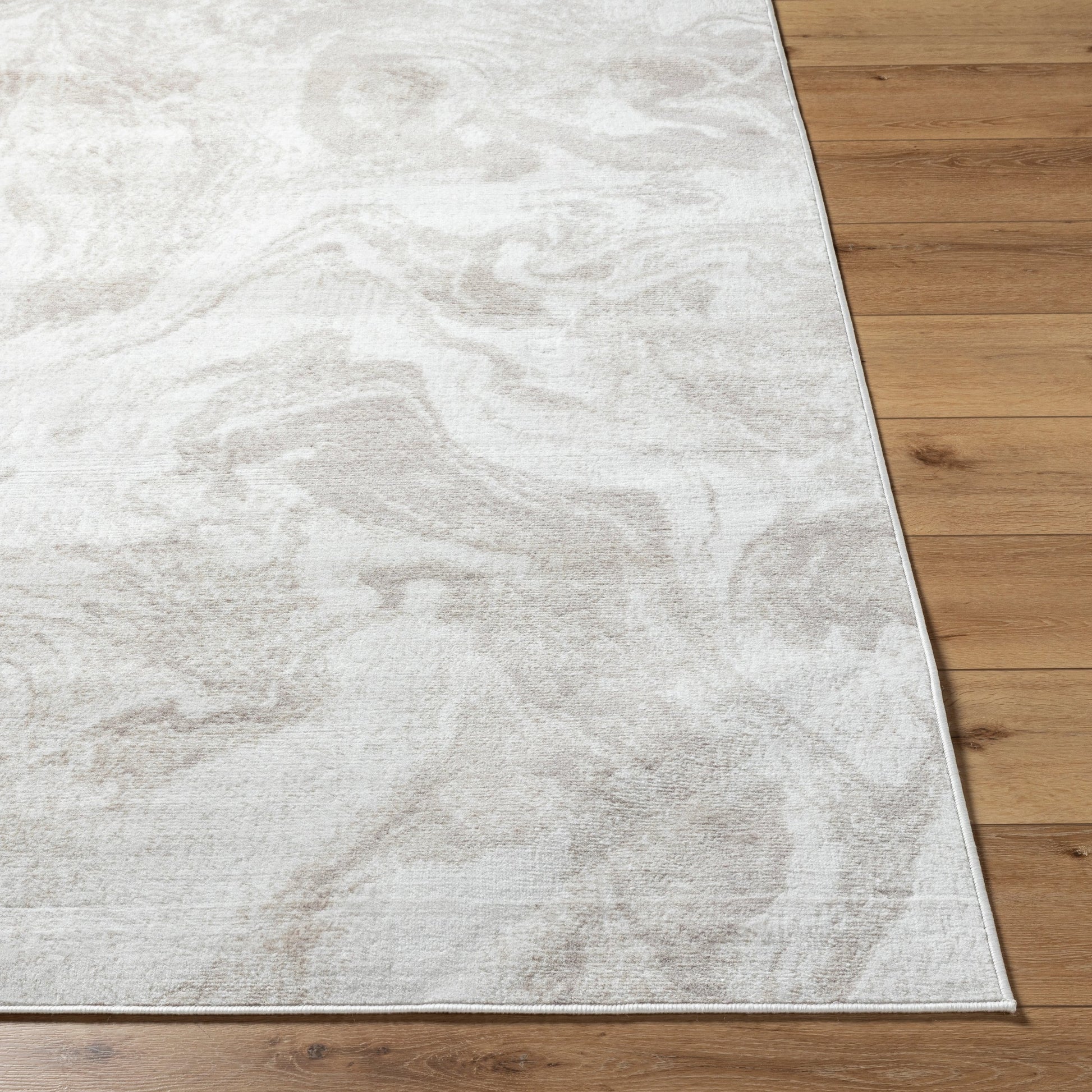 Pisa Rug - 500001 by Livabliss in light gray, light brown, rust, gray. Made from face: 100% polypropylene, warp: 100% polyester in a unique style.