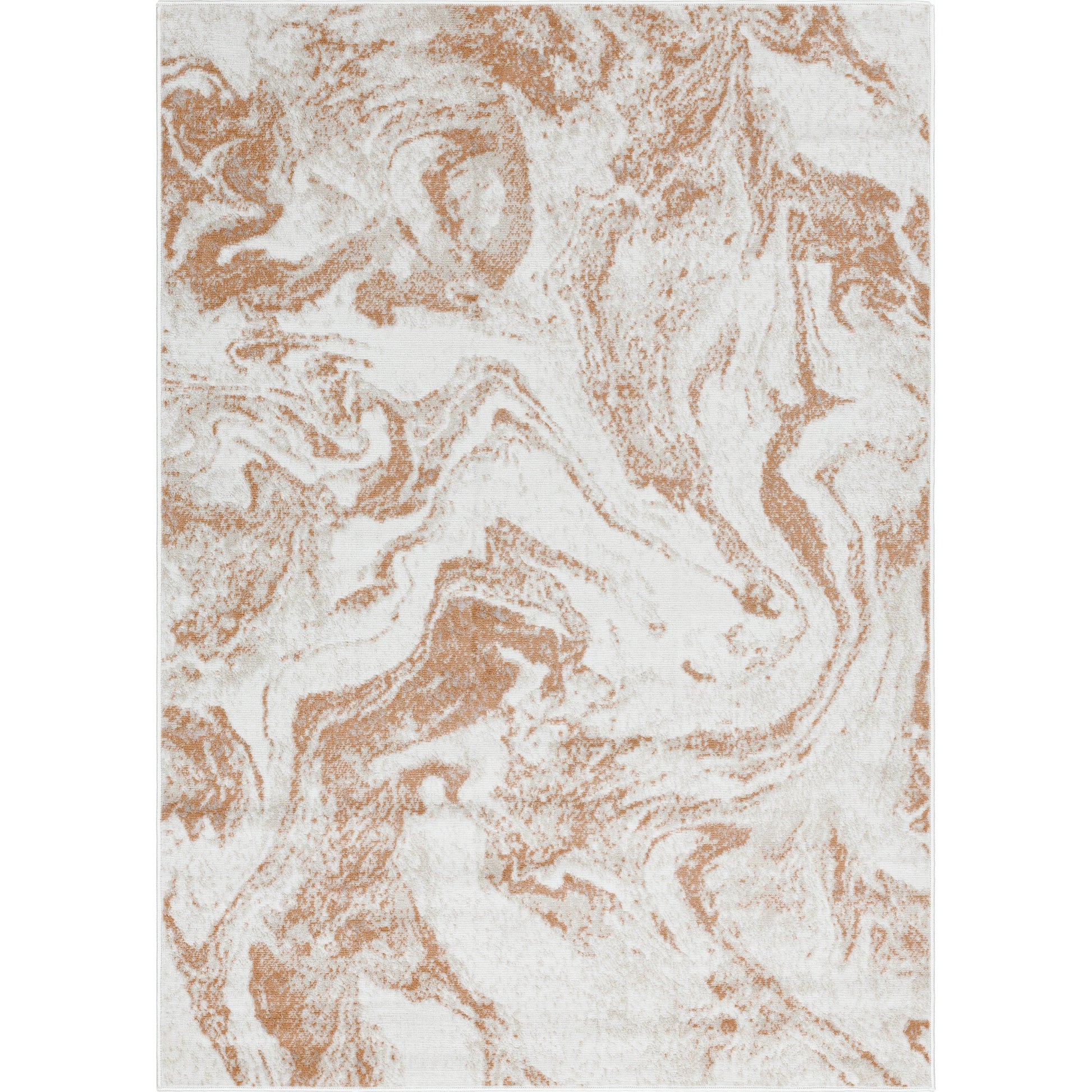 Pisa Rug - 500001 by Livabliss in light gray, light brown, rust, gray. Made from face: 100% polypropylene, warp: 100% polyester in a unique style.