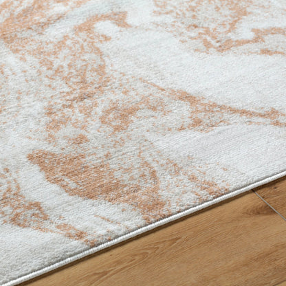 Pisa Rug - 500001 by Livabliss in light gray, light brown, rust, gray. Made from face: 100% polypropylene, warp: 100% polyester in a unique style.