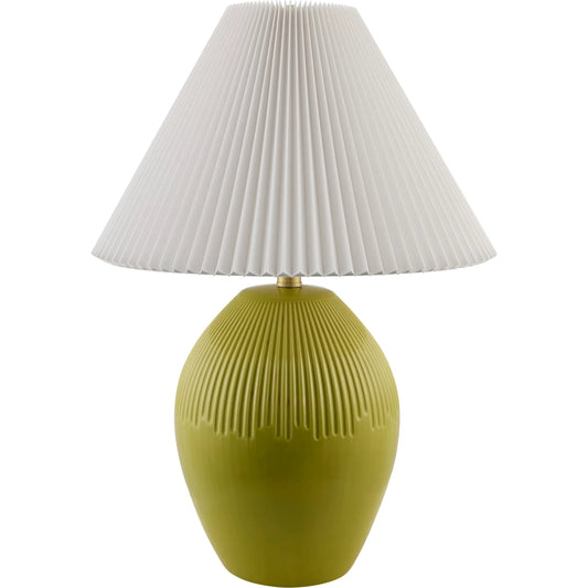 Padstow Accent Table Lamp by Livabliss in metallic, glazed. Made from ceramic, linen, polyester, iron in a unique style.