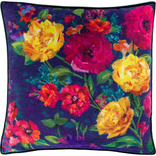 001 SI-1888944,SI-1888945 | Additional Silo | Posy Pillow - 7032 by Surya in dark green, navy. Made from 100% polyester in a unique style.