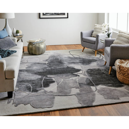 Anya Transitional Rug - 8885F by Feizy. Made from wool, viscose in a unique style.