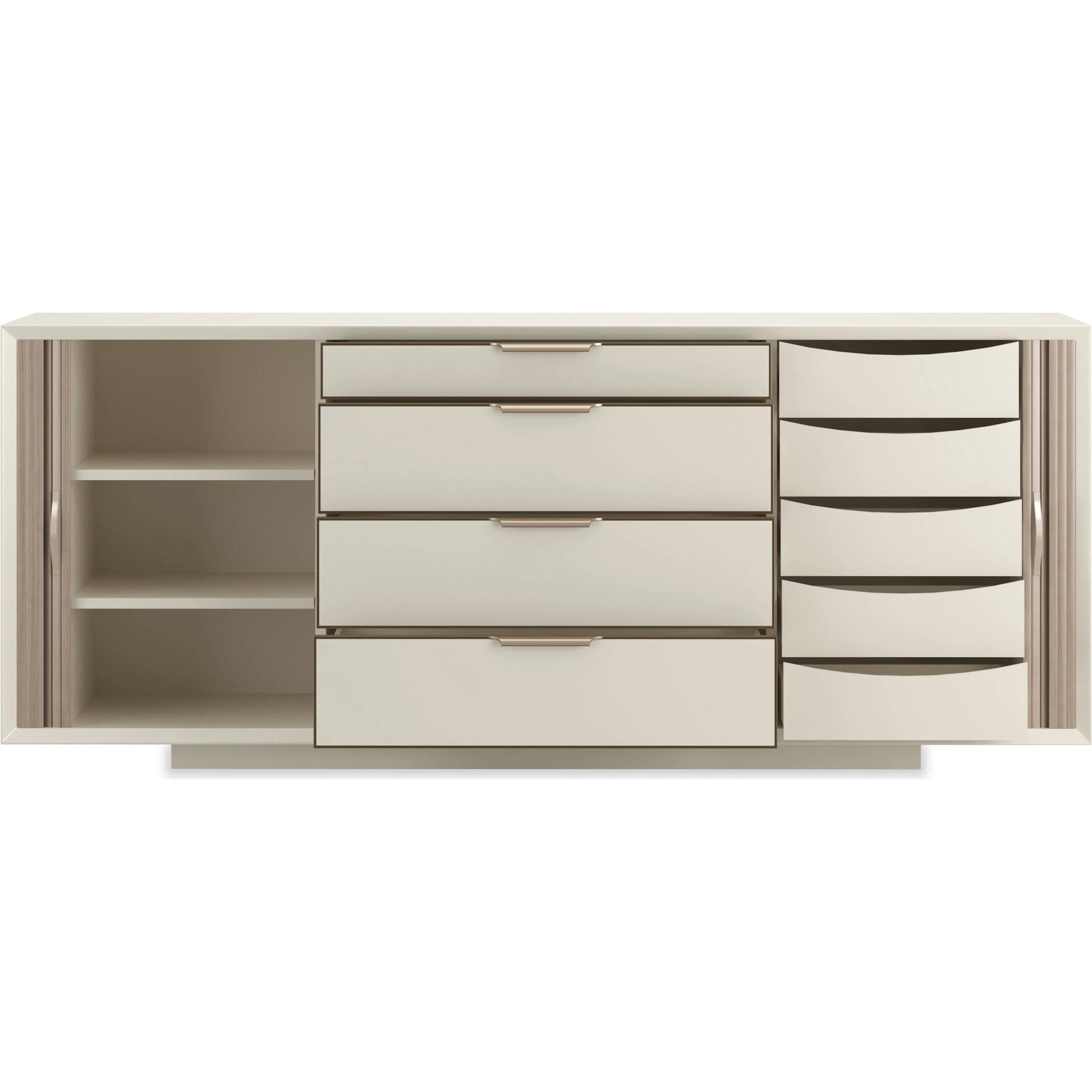 Around The Corner Dresser by Caracole. Made from unique in a modern style.
