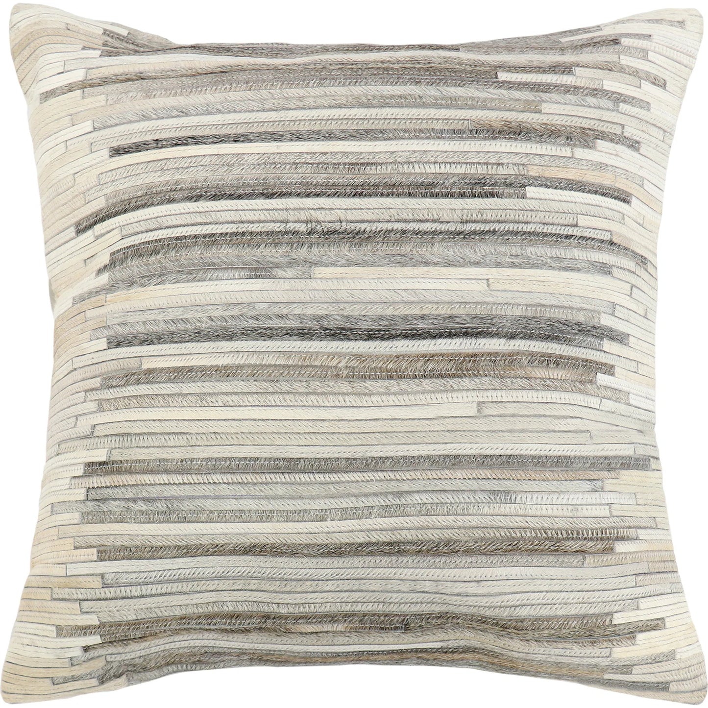 001 SI-2388482 | Primary Silo | Galaxy Cowhide Pillow by Pasargad Home in ivory. Made from cowhide in a eclectic & global style.