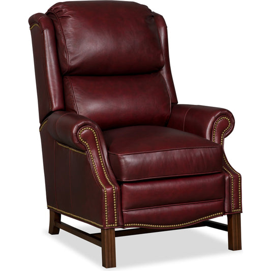 Alta High Leg Reclining Lounger by Bradington-Young by Hooker Furniture. Made from 100% leather in a unique style.