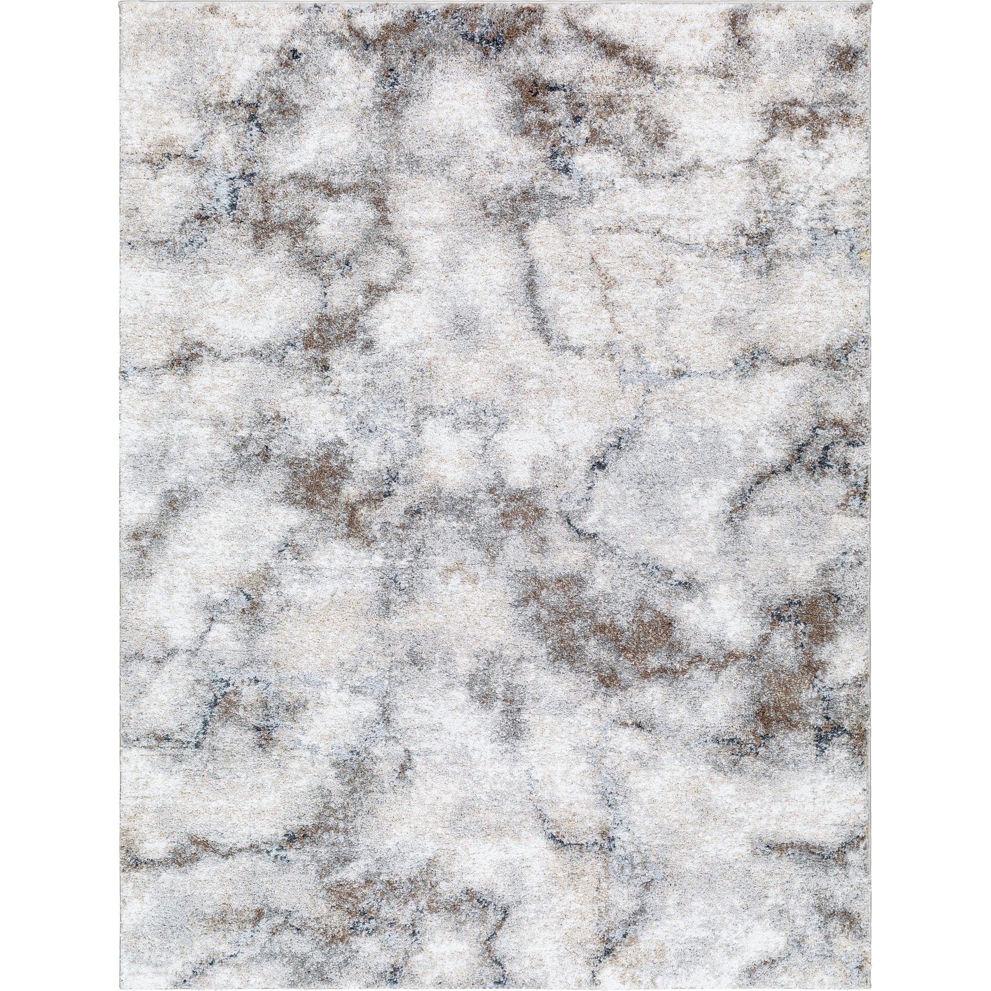 Portofino Rug - 526536 by Livabliss in white, light gray, beige, medium gray, taupe, medium brown. Made from face: 93% polypropylene, 7% polyester, warp: 100% cotton in a unique style.