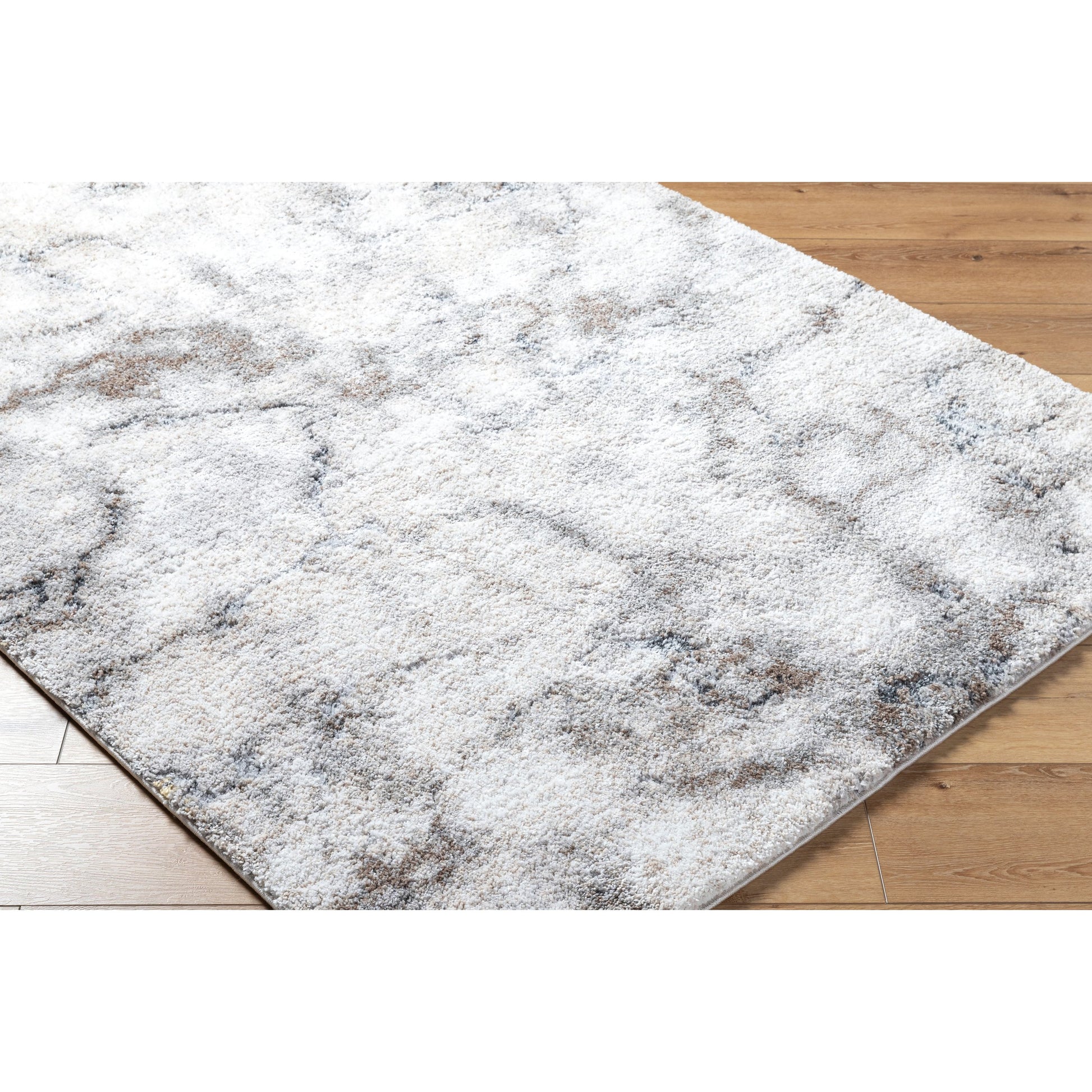 Portofino Rug - 526536 by Livabliss in white, light gray, beige, medium gray, taupe, medium brown. Made from face: 93% polypropylene, 7% polyester, warp: 100% cotton in a unique style.