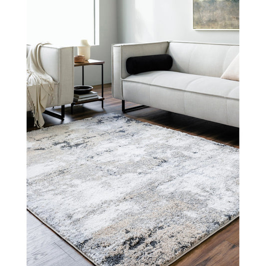 Portofino Rug - 526563 by Livabliss in white, light gray, medium gray, beige, charcoal, taupe. Made from face: 77% polypropylene, 23% polyester, warp: 100% cotton in a unique style.