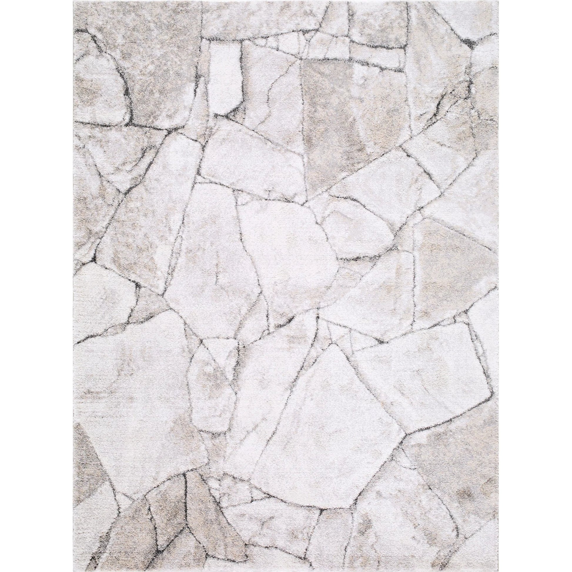Portofino PTF-2327 Rug by Livabliss in ivory, silver gray, light brown, taupe, medium gray. Made from polypropylene, polyester in a unique style.