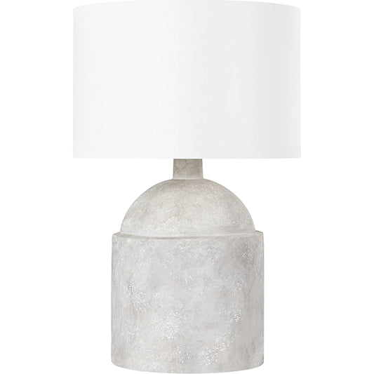 Torrance Table Lamp by Troy in ceramic weathered grey. Made from ceramic in a modern style.