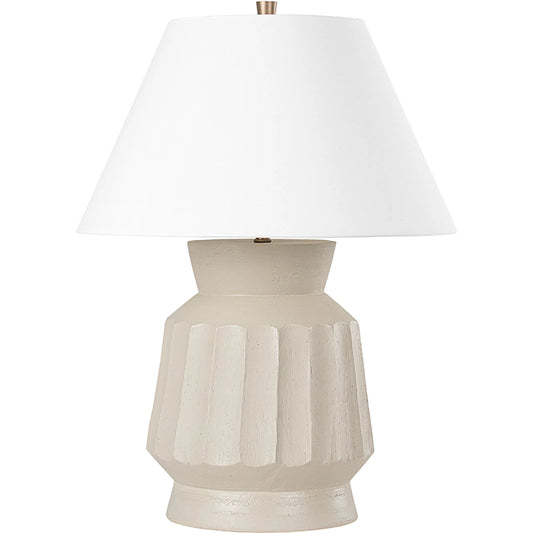 Selma One Light Table Lamp by Troy in ceramic unglazed gray. Made from ceramic in a modern style.
