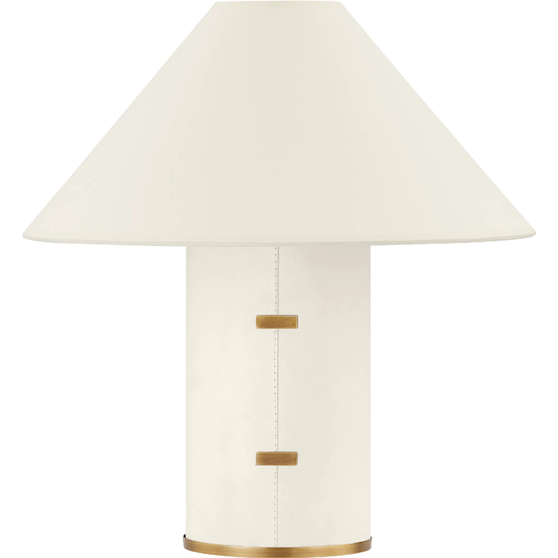 Bond Table Lamp by Troy in patina brass. Made from steel in a modern style.