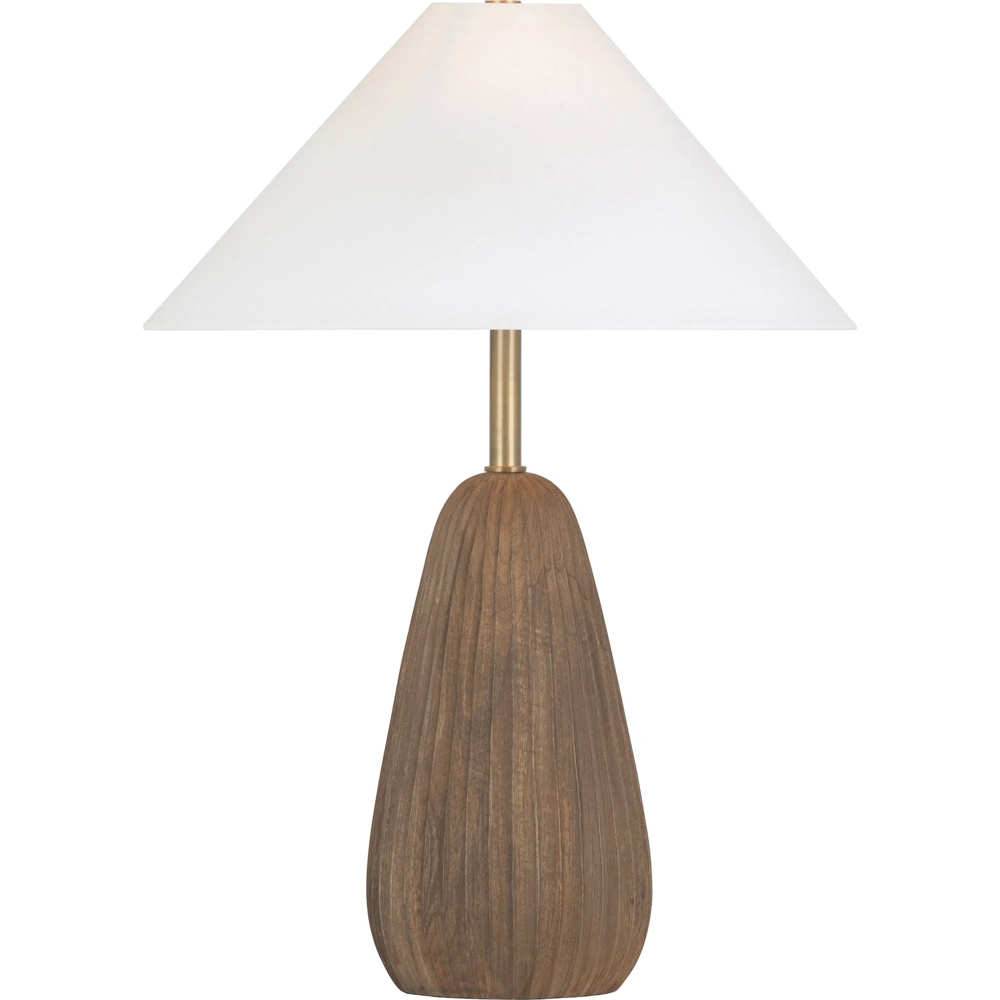Heartwood Table Lamp by Troy in patina brass. Made from unique in a transitional style.