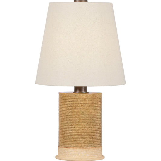 Kerwin Table Lamp by Troy in bronze leaf, ceramic caramel bisque. Made from ceramic in a unique style.