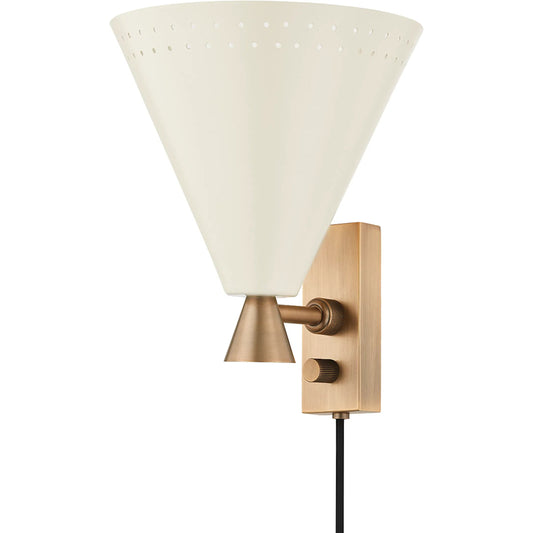 Arvin Portable Wall Sconce by Troy. Made from steel, aluminum in a modern style.