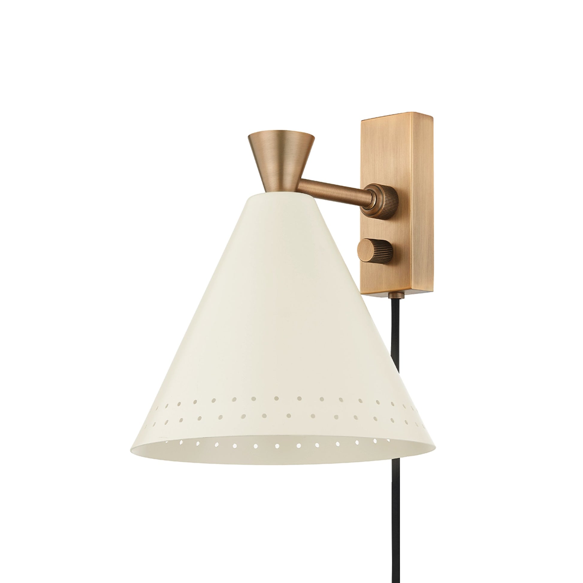 Arvin Portable Wall Sconce by Troy. Made from steel, aluminum in a modern style.