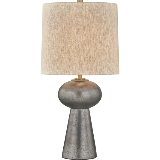 Mcalpine Table Lamp by Troy in patina brass, ceramic ancient bronze. Made from ceramic in a unique style.