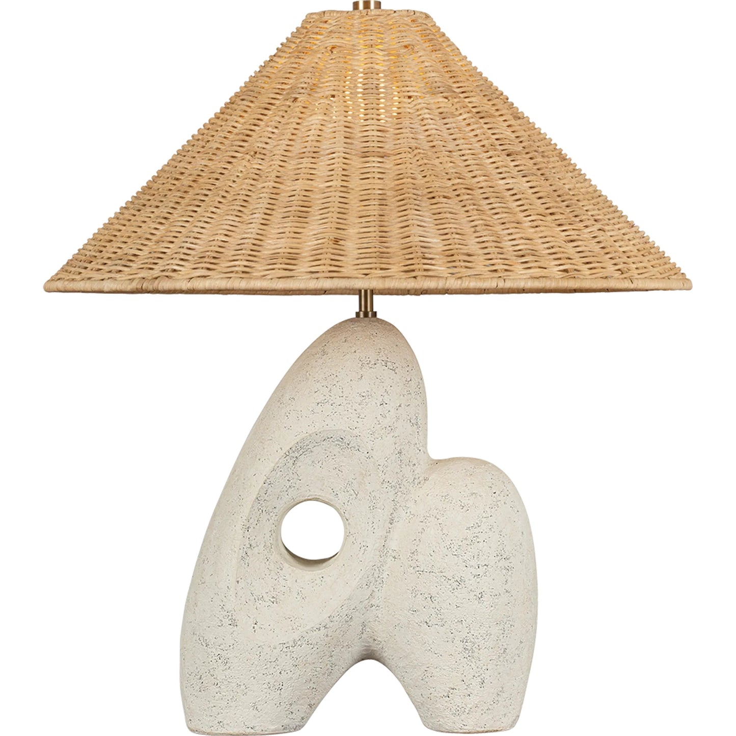 000 SI-2328177 | Primary Silo | Nairn Table Lamp by Troy in patina brass, ceramic rustic bone. Made from ceramic in a modern style.