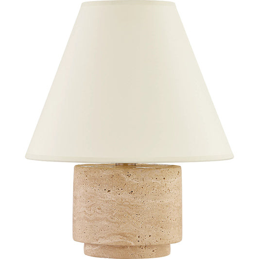 Bronte Table Lamp by Troy in patina brass. Made from natural stone in a cottage & farmhouse style.