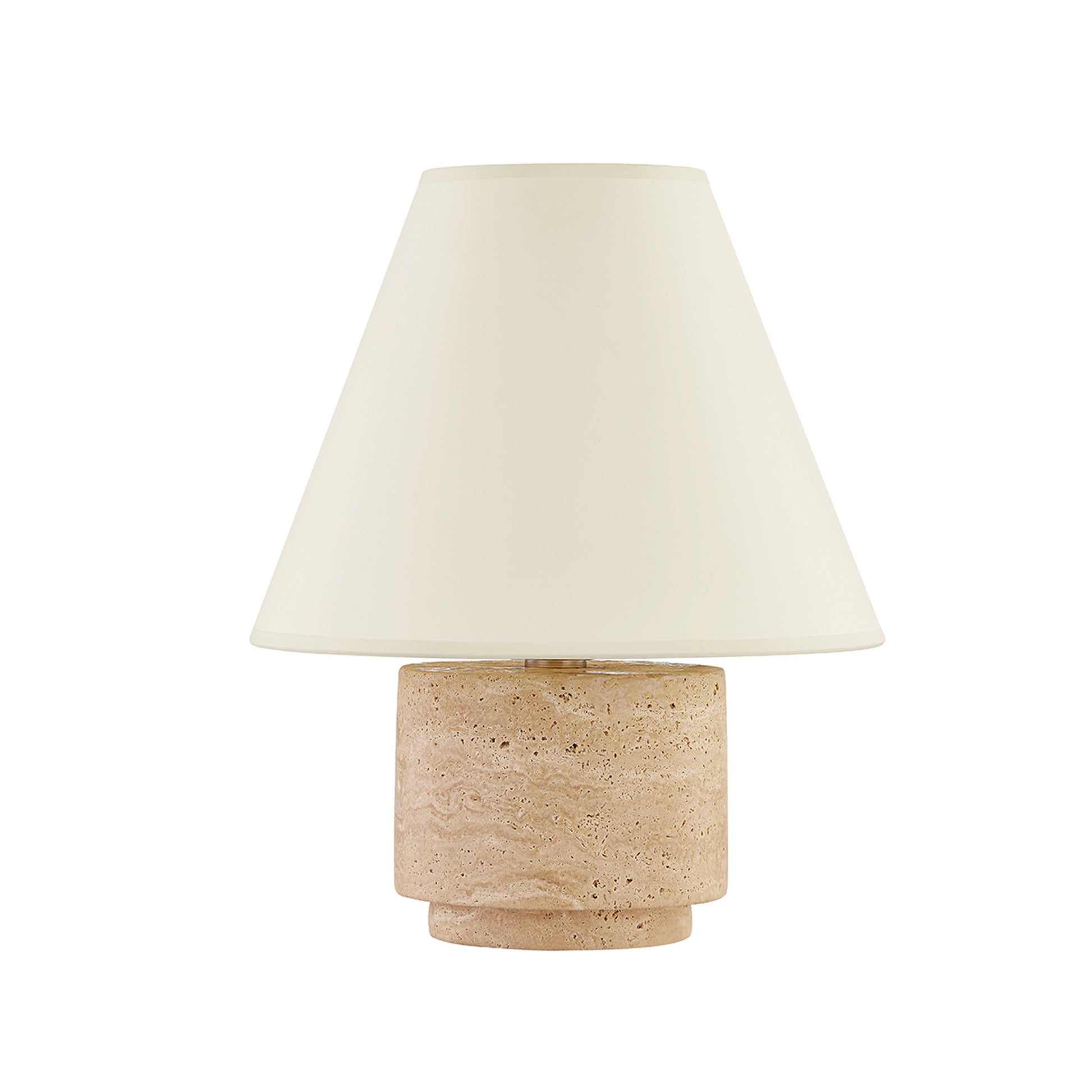 Bronte Table Lamp by Troy in patina brass. Made from natural stone in a cottage & farmhouse style.
