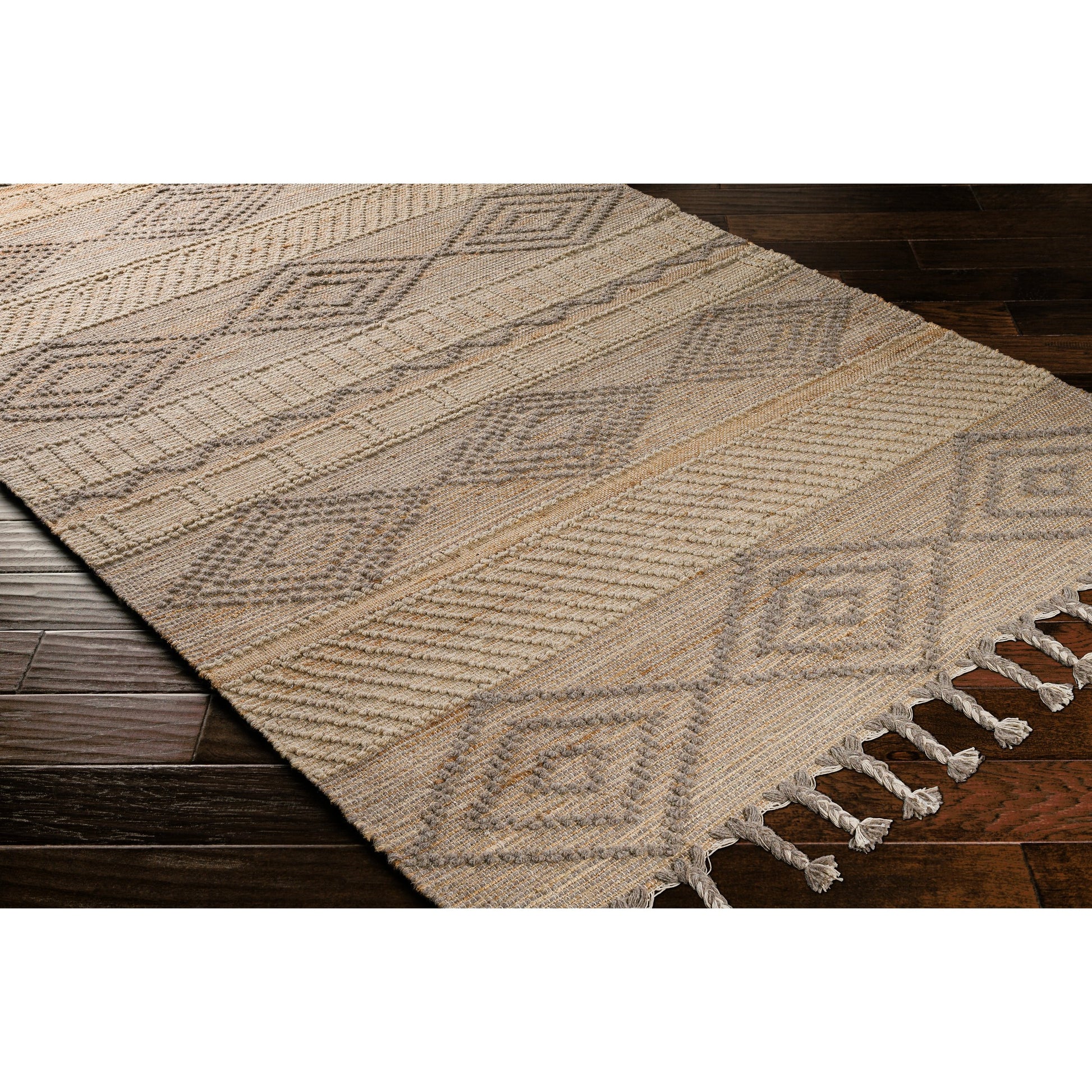 Preston Rug - 29253 by Surya in tan, gray. Made from 50% jute, 50% wool in a unique style.