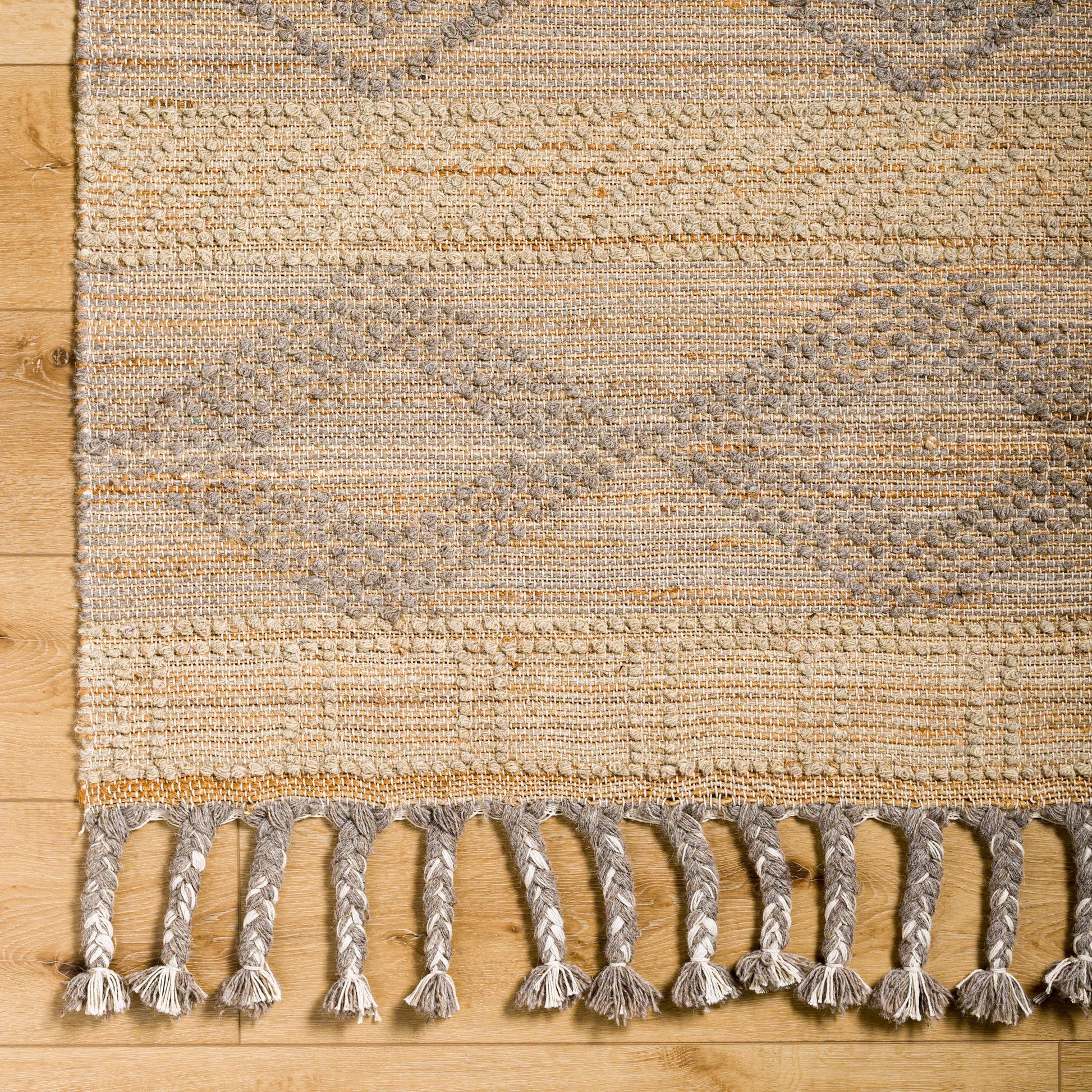 Preston Rug - 29253 by Surya in tan, medium gray. Made from 50% jute, 50% wool in a unique style.