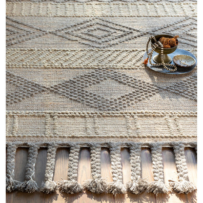 Preston Rug - 29253 by Surya in tan, medium gray. Made from 50% jute, 50% wool in a unique style.