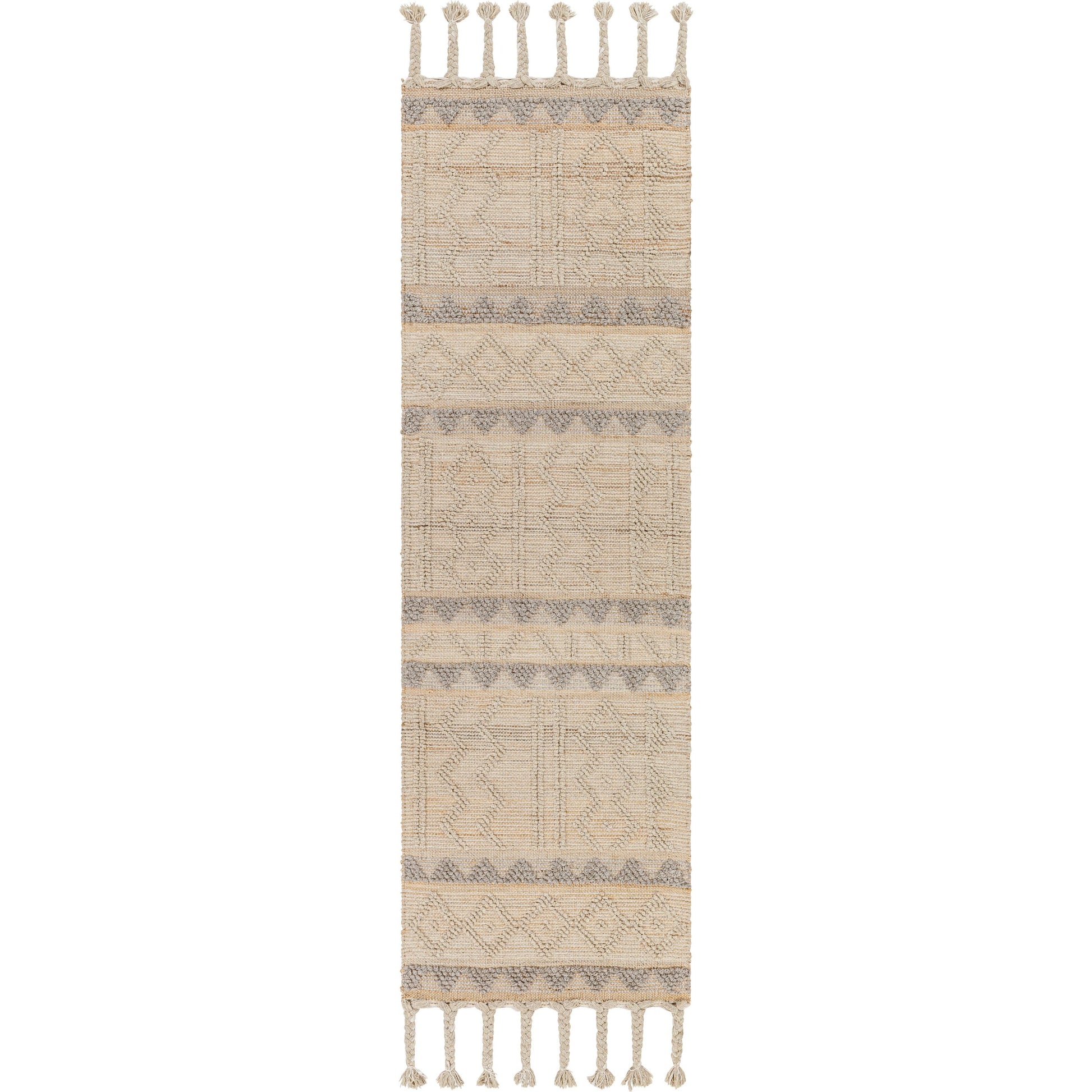 Preston Rug - 29254 by Surya in tan, medium gray. Made from 50% jute, 50% wool in a unique style.