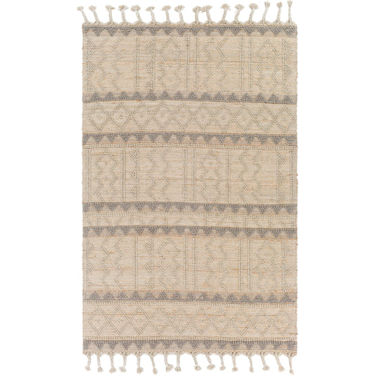 Preston Rug - 29254 by Surya in tan, medium gray. Made from 50% jute, 50% wool in a unique style.