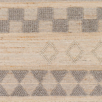 Preston Rug - 29255 by Surya in tan, medium gray. Made from 50% jute, 50% wool in a unique style.