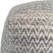 Galaxy Zig-Zag Ottoman by Pasargad Home. Made from bamboo silk, wool in a cottage & farmhouse style.