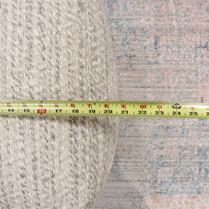 Galaxy Zig-Zag Ottoman by Pasargad Home. Made from bamboo silk, wool in a cottage & farmhouse style.