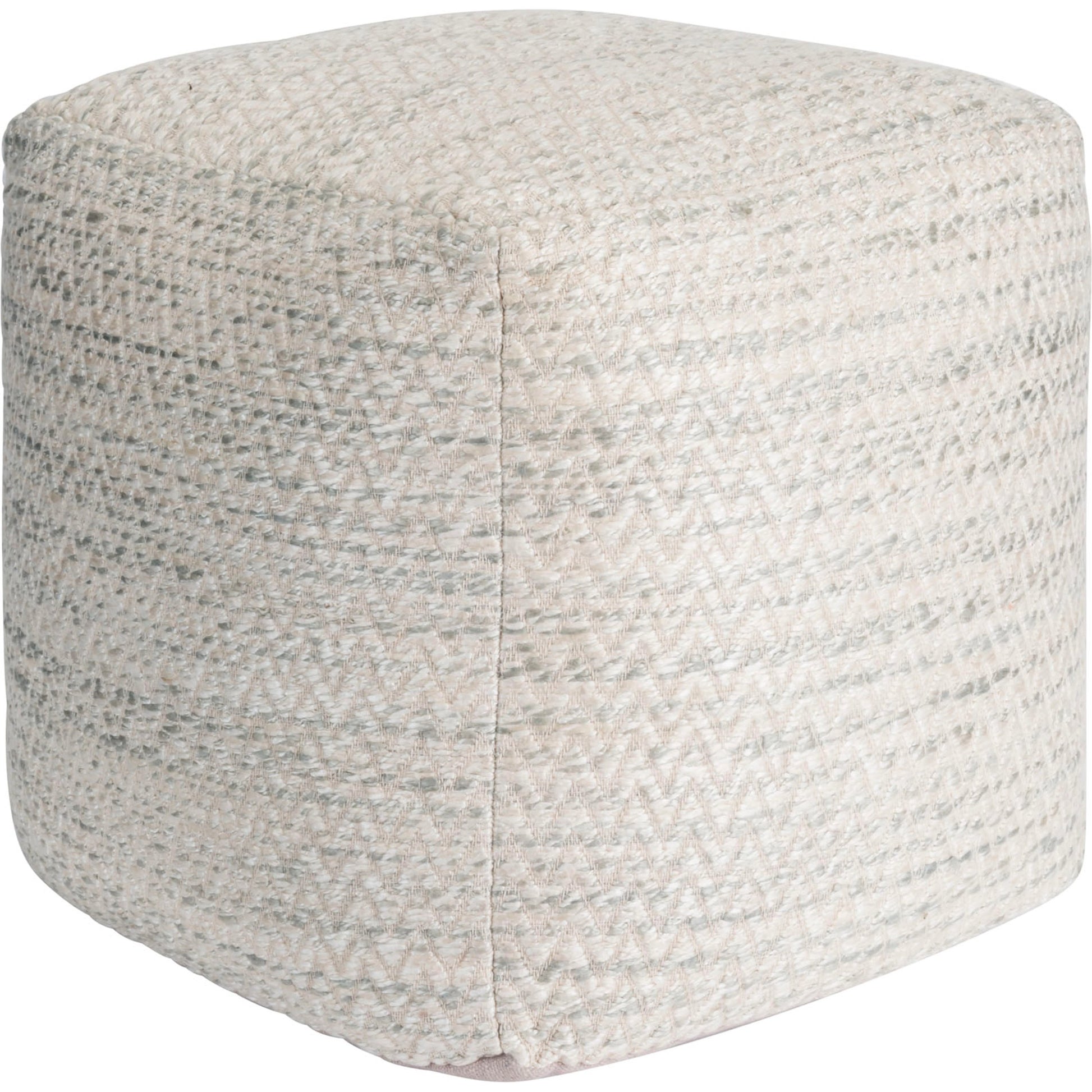 Galaxy Zig-Zag Ottoman by Pasargad Home. Made from bamboo silk, wool in a cottage & farmhouse style.