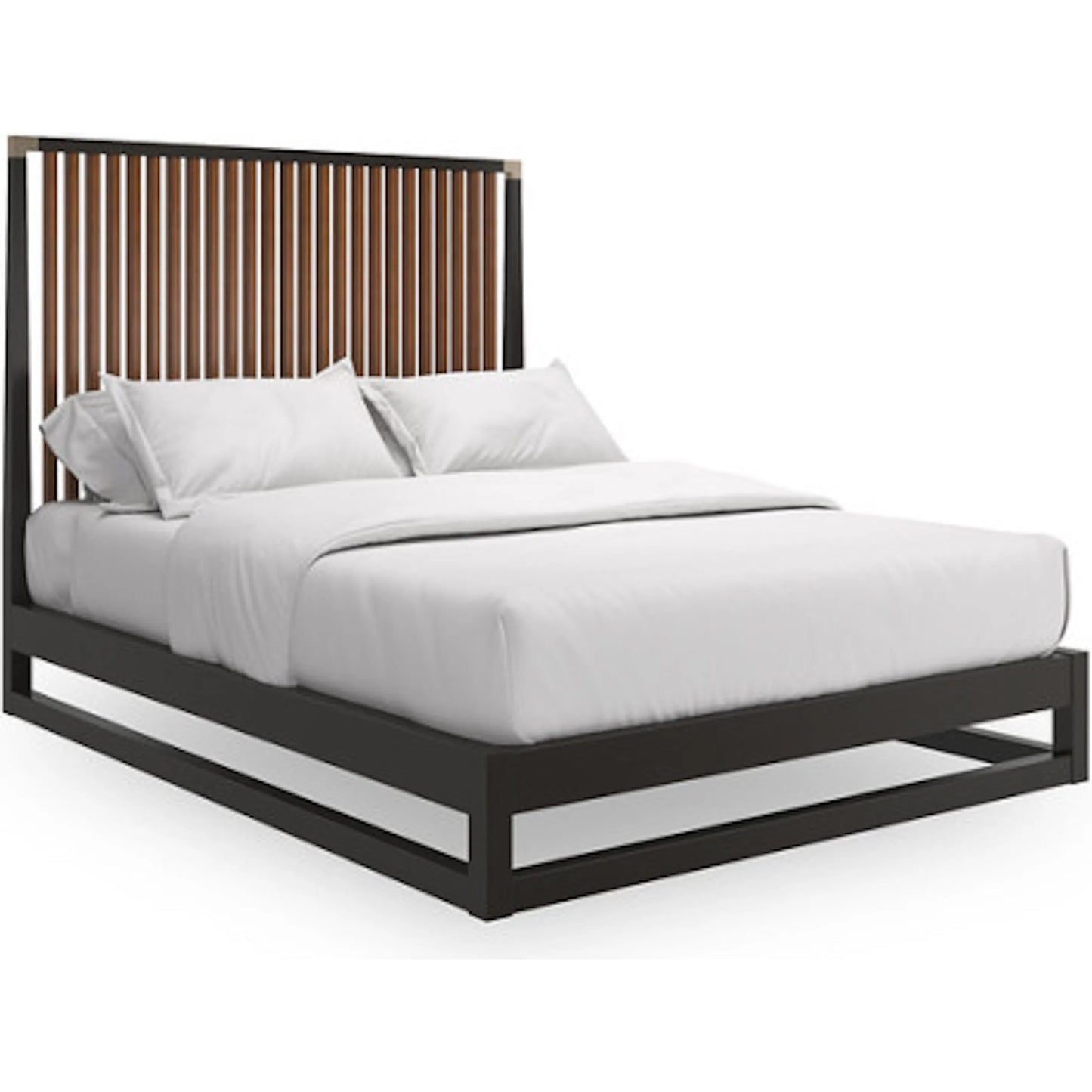 002 SI-2250546 | Primary Silo | Pinstripe Slatted Bed by Caracole. Made from unique in a transitional style.